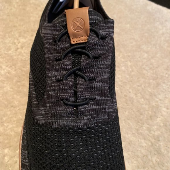 New In Box Hush Puppies Expert Wingtip Knit Oxford Black Size 15W - Picture 3 of 11